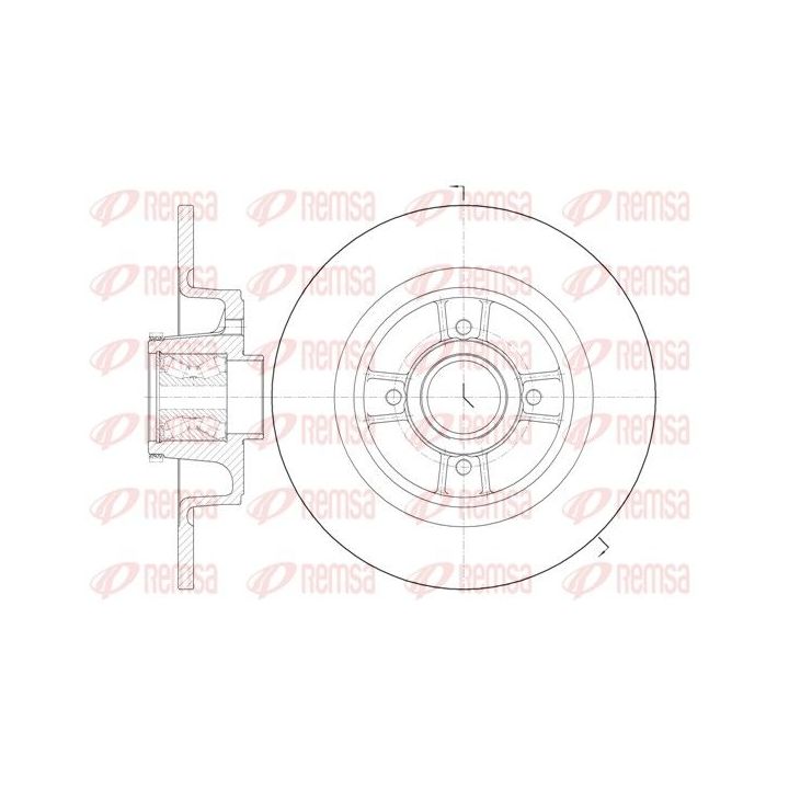 Stabdžių diskas REMSA 6698.20