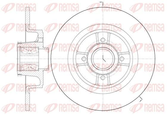 Stabdžių diskas REMSA 6698.20