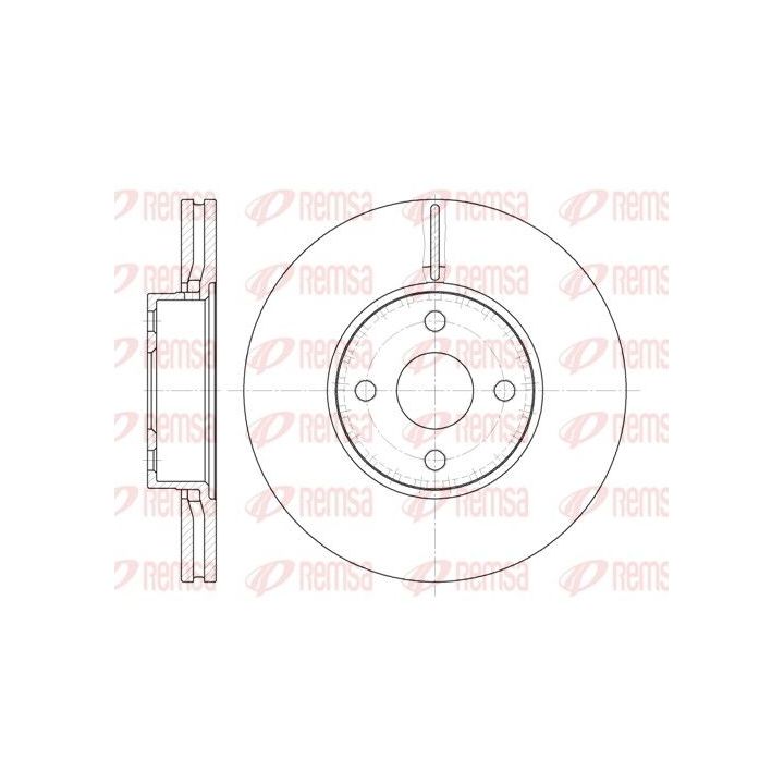 Stabdžių diskas REMSA 6704.10