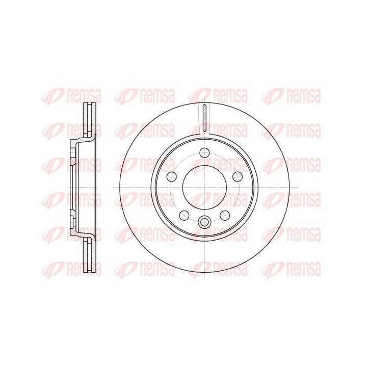 Stabdžių diskas REMSA 6707.10