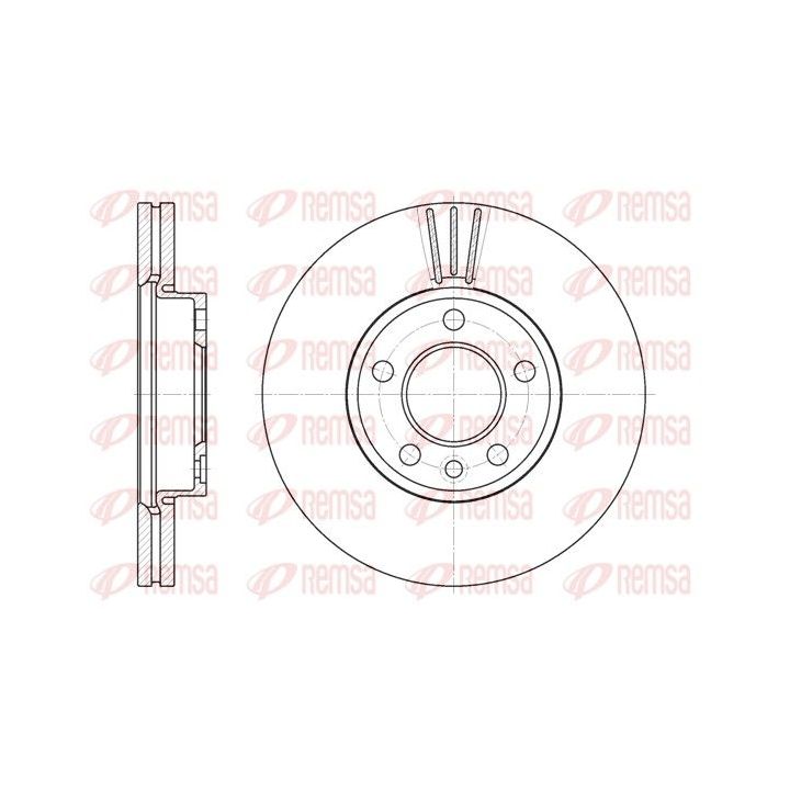 Stabdžių diskas REMSA 6708.10