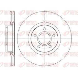 Stabdžių diskas REMSA 6711.10