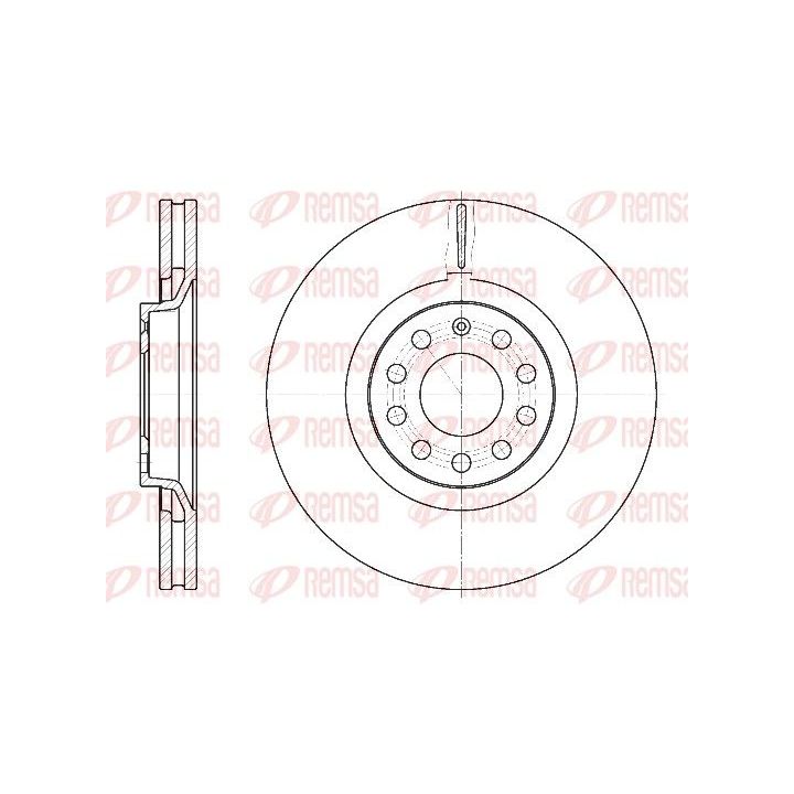 Stabdžių diskas REMSA 6730.10