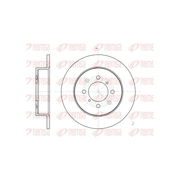 Stabdžių diskas REMSA 6732.00