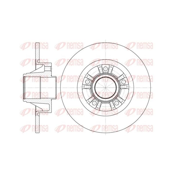 Stabdžių diskas REMSA 6733.00