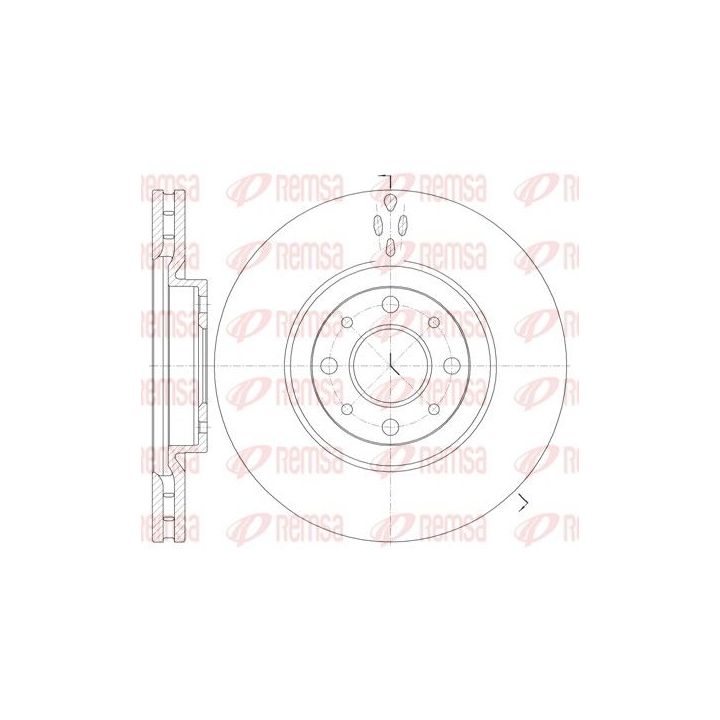 Stabdžių diskas REMSA 6734.10