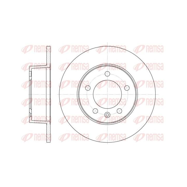 Stabdžių diskas REMSA 6735.00