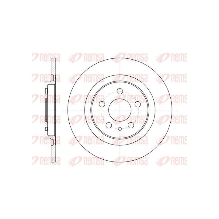 Stabdžių diskas REMSA 6736.00