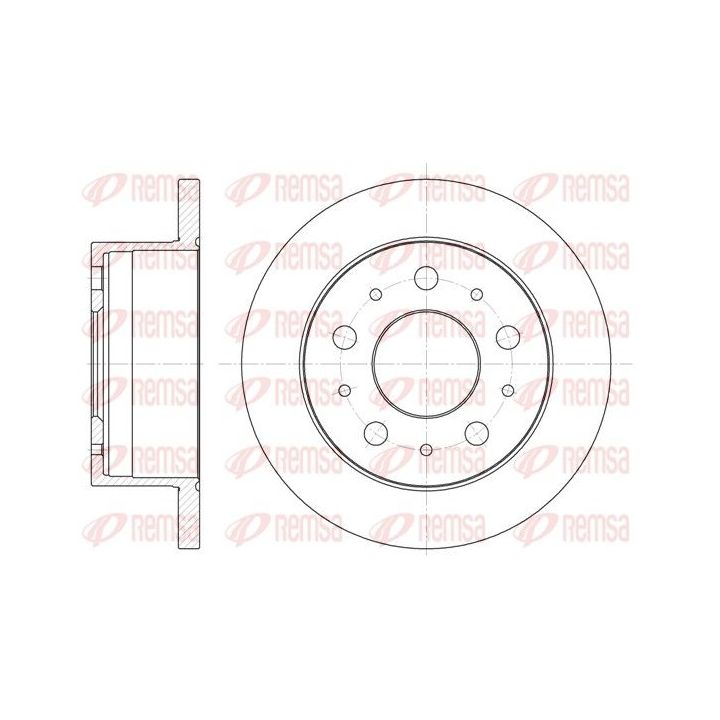 Stabdžių diskas REMSA 6741.00