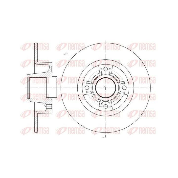 Stabdžių diskas REMSA 6750.00