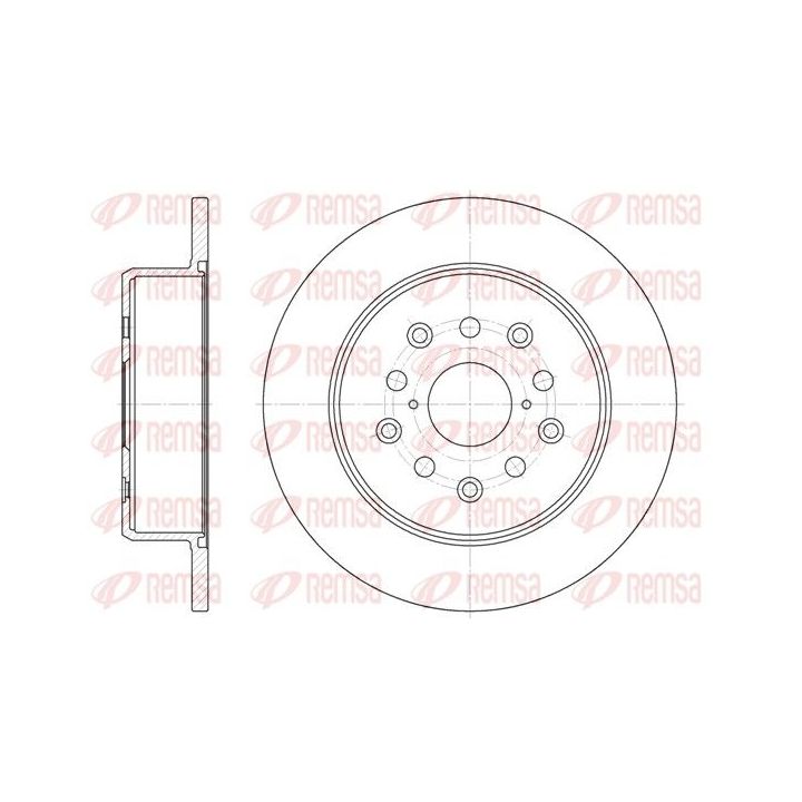 Stabdžių diskas REMSA 6752.00