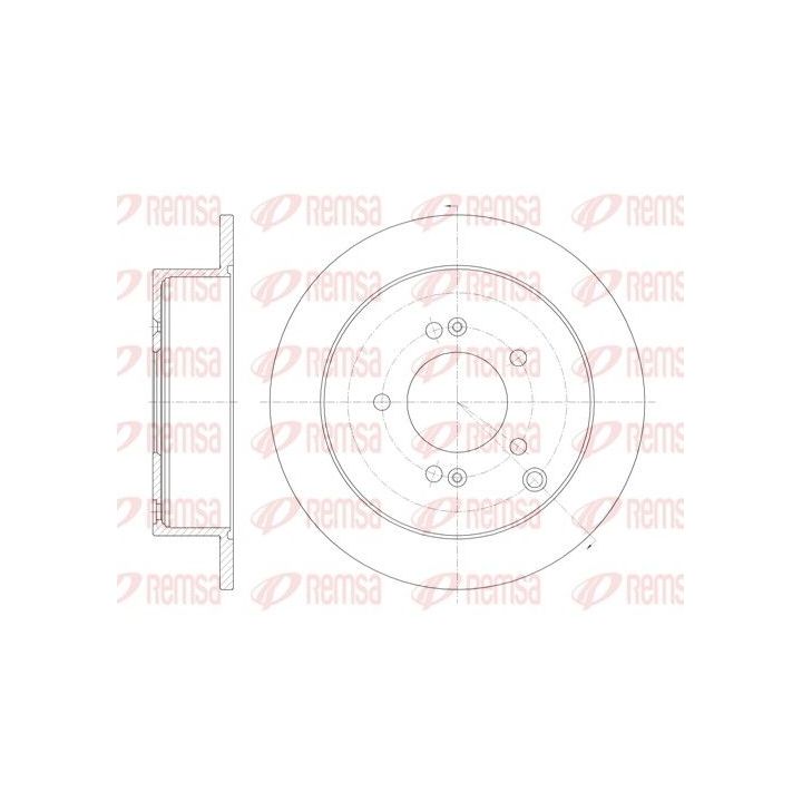 Stabdžių diskas REMSA 6756.00