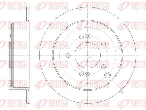Stabdžių diskas REMSA 6756.00