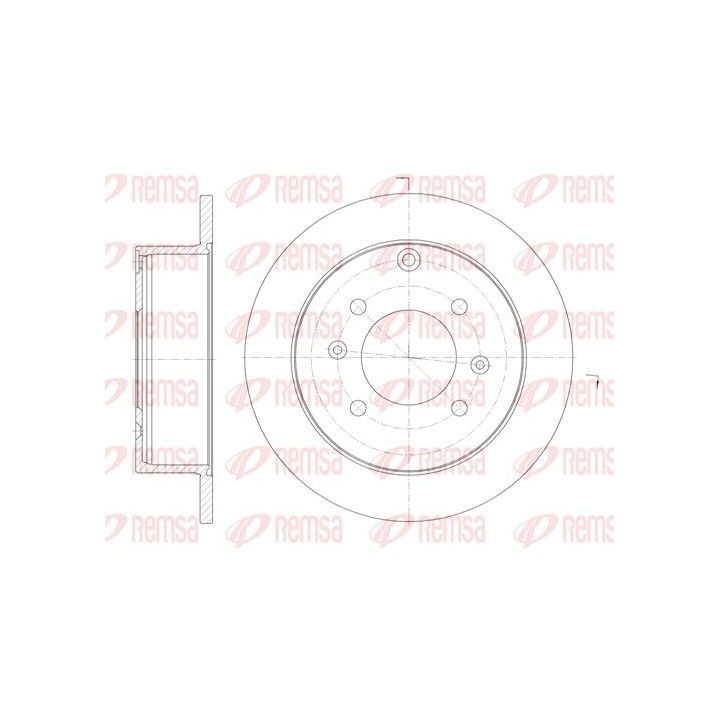 Stabdžių diskas REMSA 6757.00