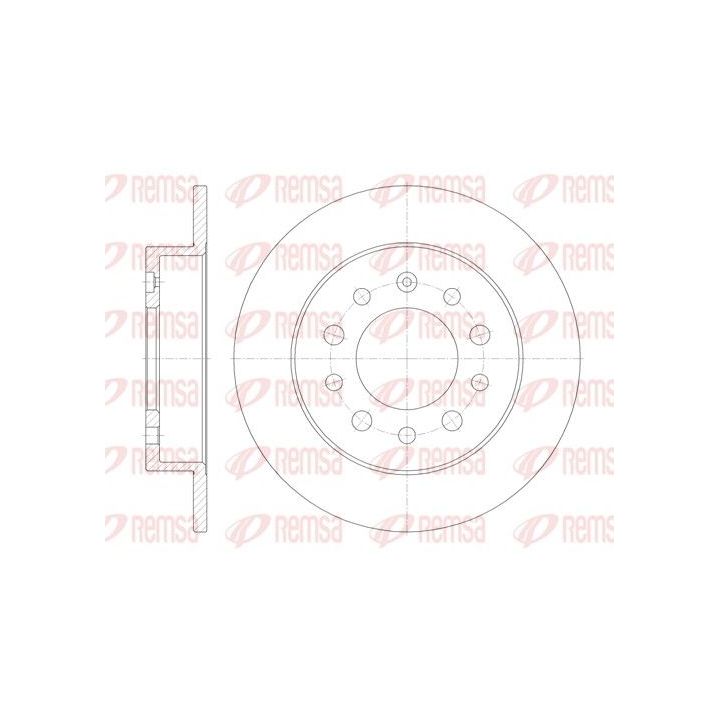 Stabdžių diskas REMSA 6762.00