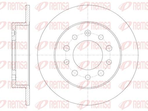 Stabdžių diskas REMSA 6762.00