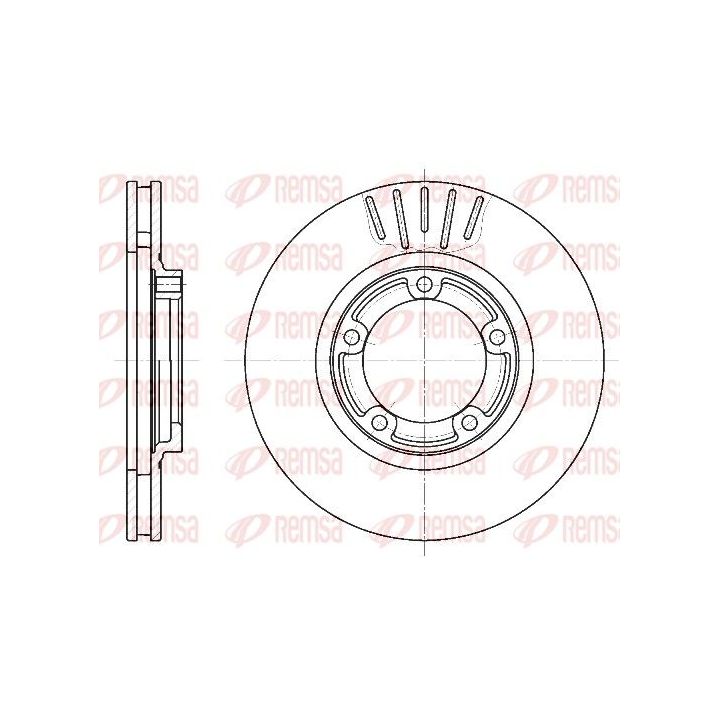 Stabdžių diskas REMSA 6794.10