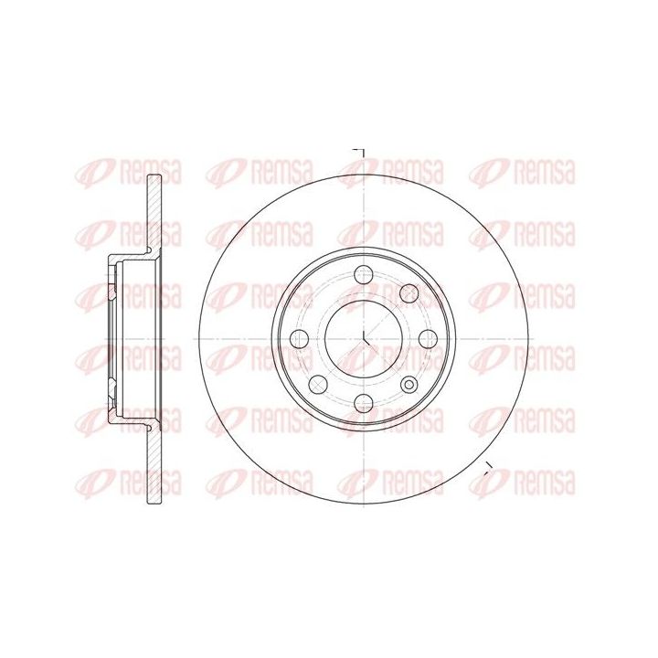 Stabdžių diskas REMSA 6800.00