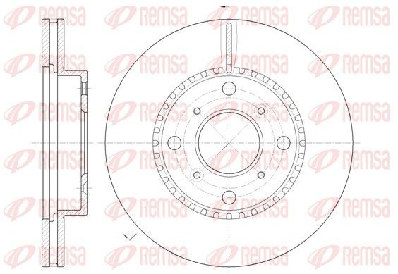 Stabdžių diskas REMSA 6804.10