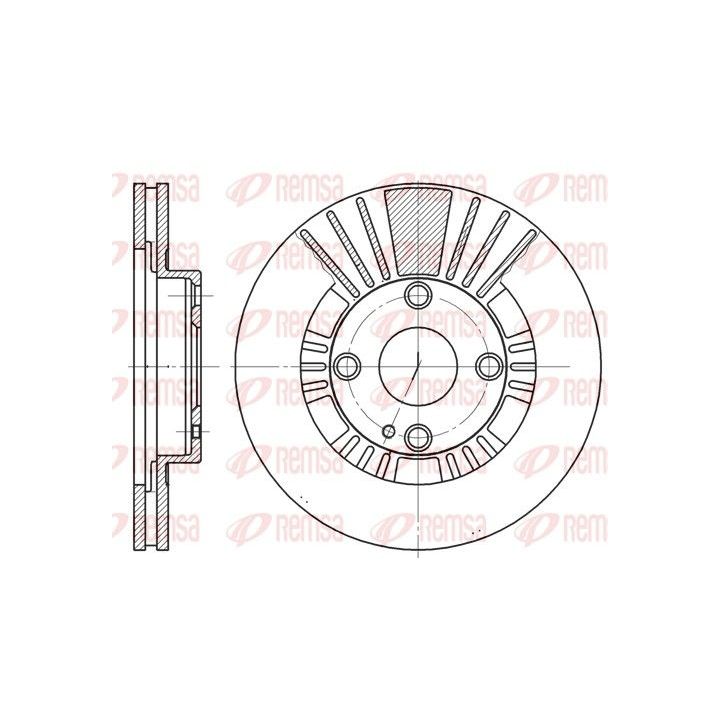 Stabdžių diskas REMSA 6812.10