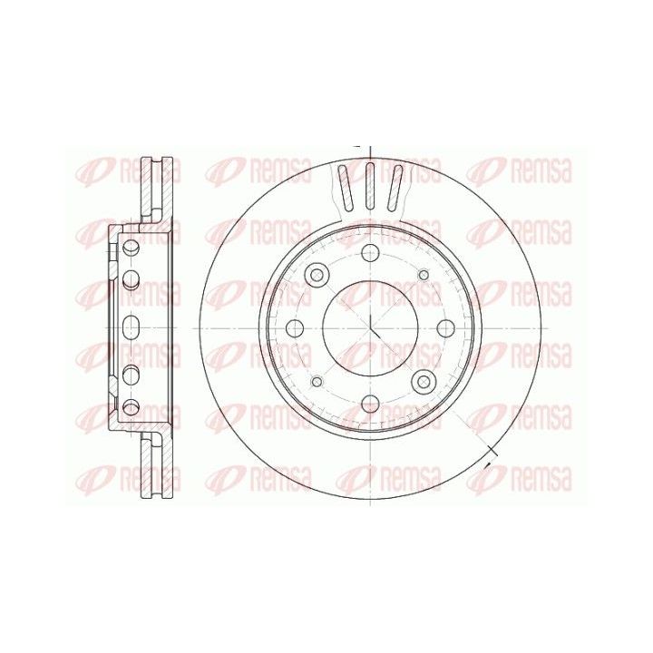 Stabdžių diskas REMSA 6815.10