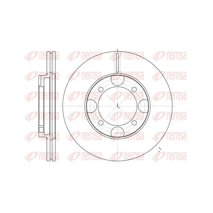 Stabdžių diskas REMSA 6827.10