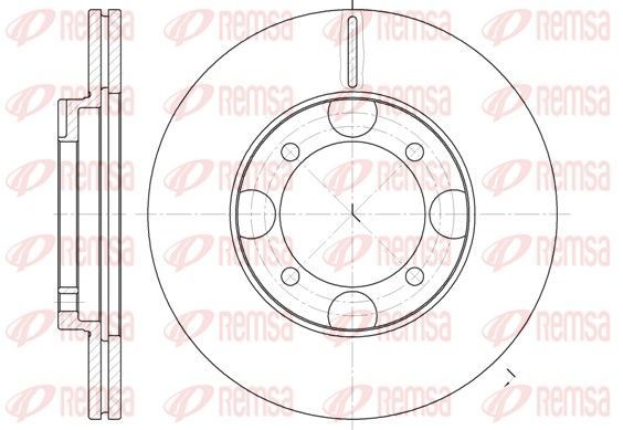 Stabdžių diskas REMSA 6827.10