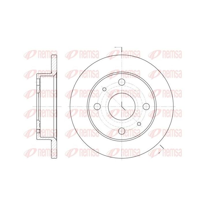 Stabdžių diskas REMSA 6830.00
