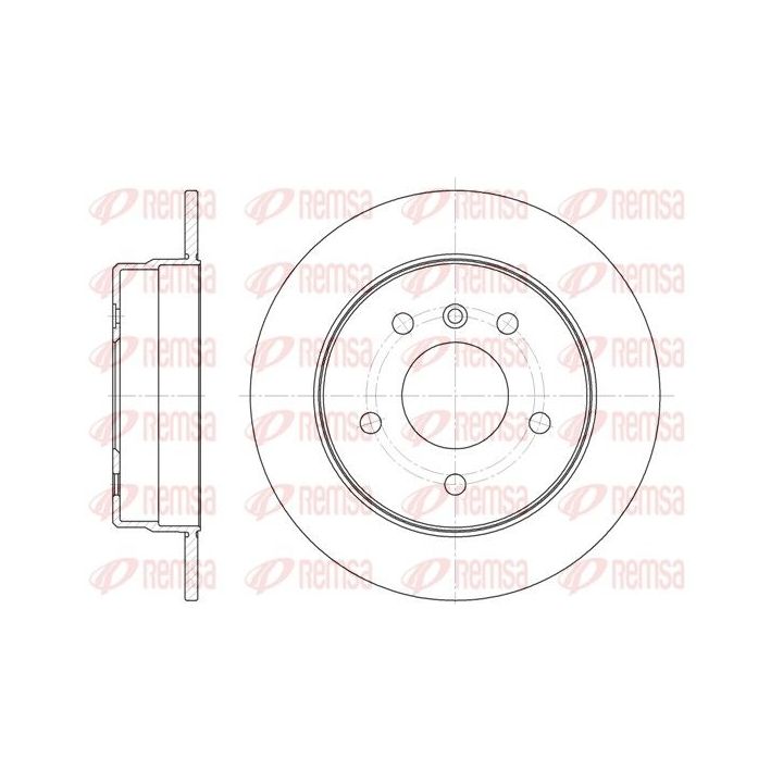 Stabdžių diskas REMSA 6831.00