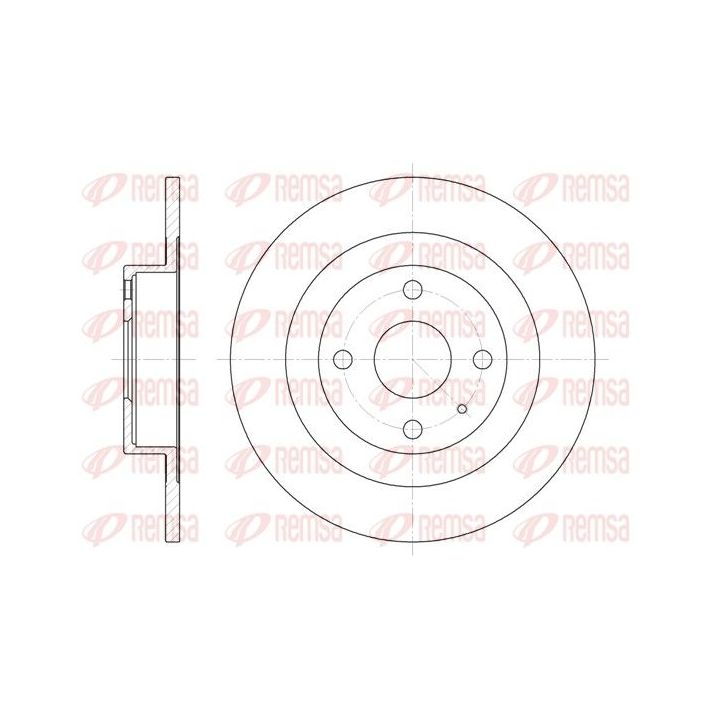 Stabdžių diskas REMSA 6833.00