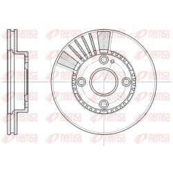Stabdžių diskas REMSA 6834.10