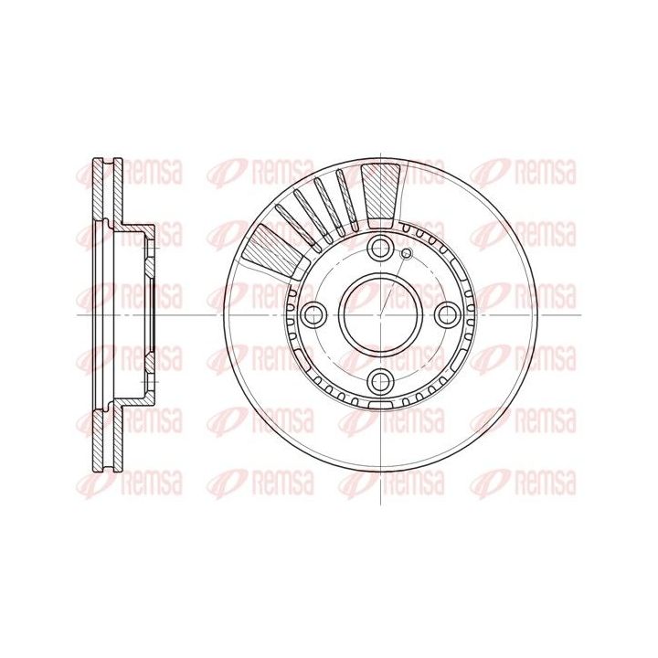 Stabdžių diskas REMSA 6834.10