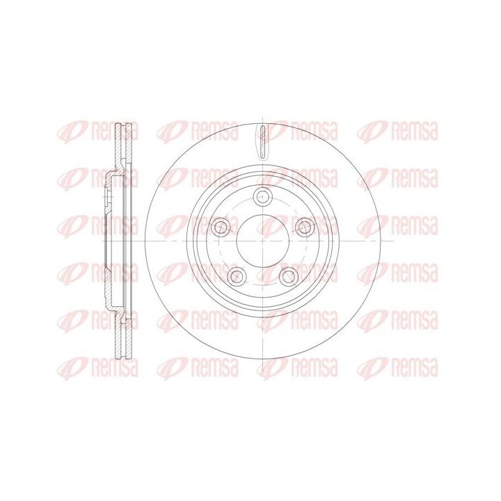 Stabdžių diskas REMSA 6837.10