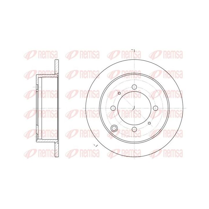 Stabdžių diskas REMSA 6838.00