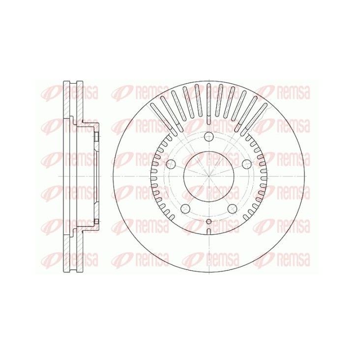 Stabdžių diskas REMSA 6840.10