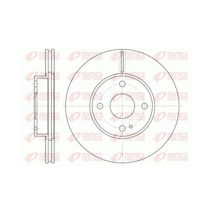 Stabdžių diskas REMSA 6843.10