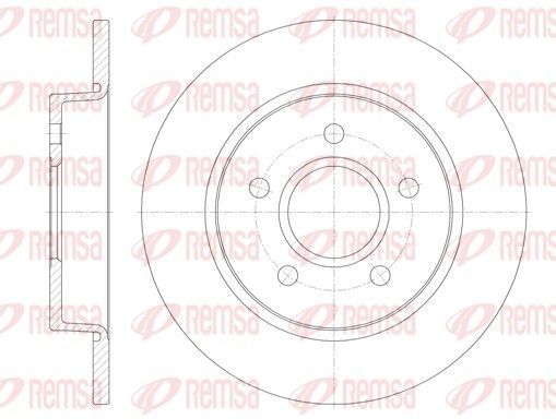 Stabdžių diskas REMSA 6846.00