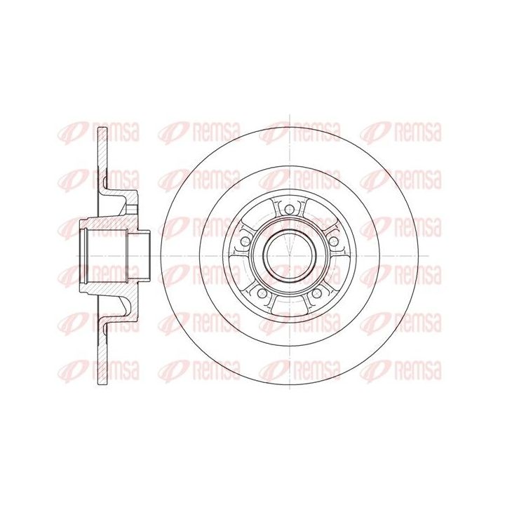 Stabdžių diskas REMSA 6848.00
