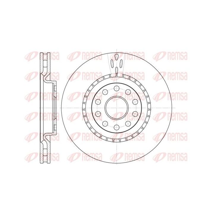 Stabdžių diskas REMSA 6856.10