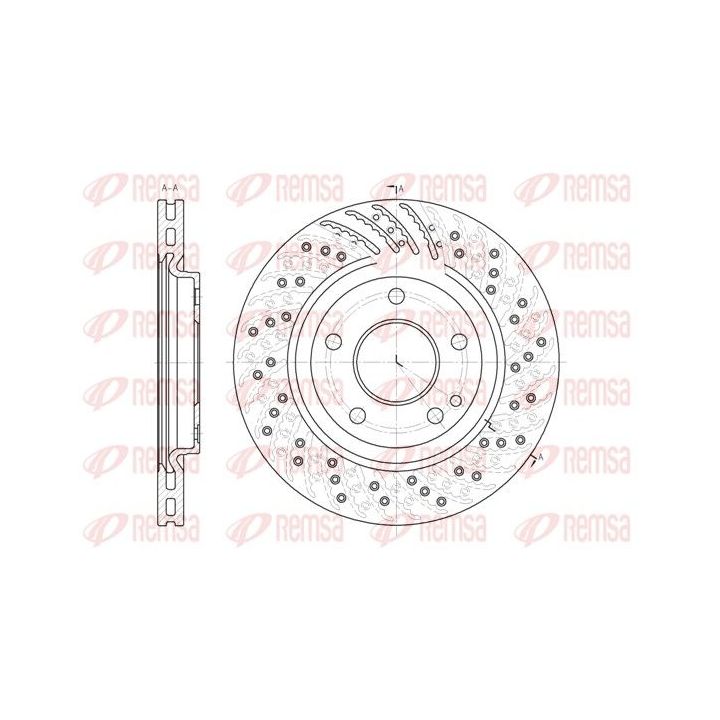 Stabdžių diskas REMSA 6859.10