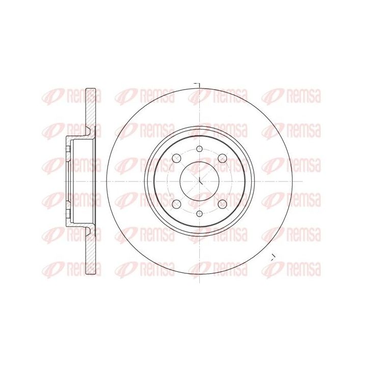 Stabdžių diskas REMSA 6860.00