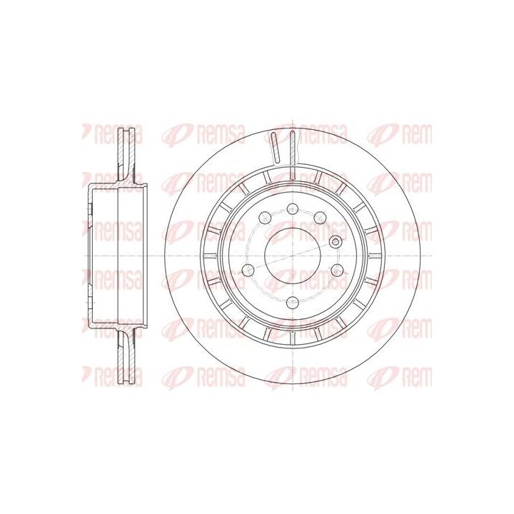 Stabdžių diskas REMSA 6861.10