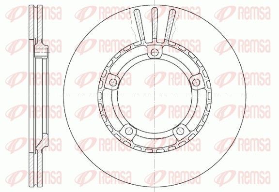 Stabdžių diskas REMSA 6870.10