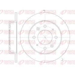Stabdžių diskas REMSA 6874.00