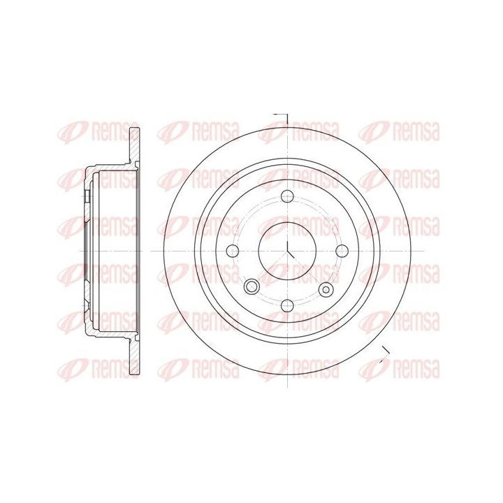 Stabdžių diskas REMSA 6876.00