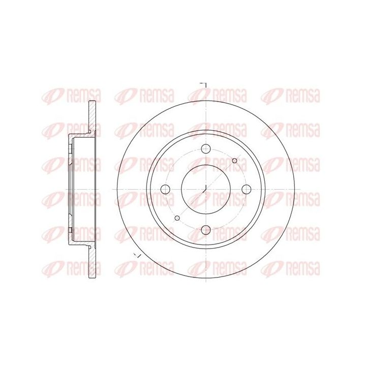 Stabdžių diskas REMSA 6879.00