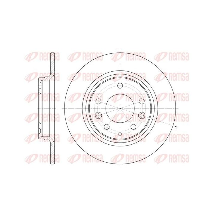 Stabdžių diskas REMSA 6881.00