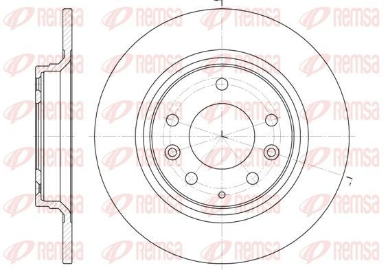 Stabdžių diskas REMSA 6881.00
