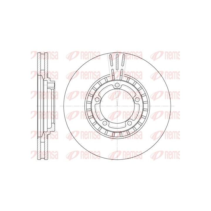 Stabdžių diskas REMSA 6884.10