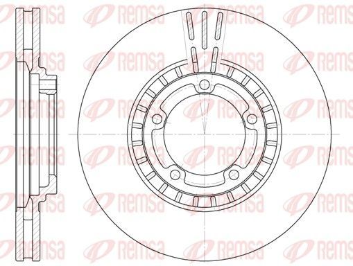 Stabdžių diskas REMSA 6884.10